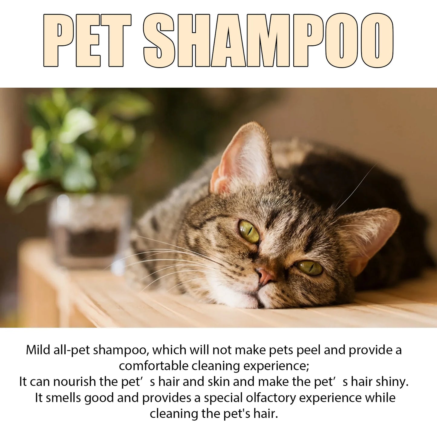 Pet Dog Shampoo for Soft Hair Flea Removal and Itch Relief