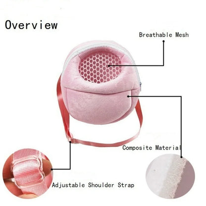 Small Pet Carrier Travel Bag For Rabbits Hamsters Guinea Pigs