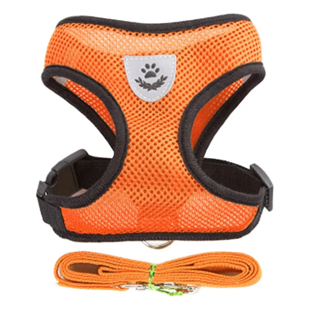 Dog Harness For Small Dogs - Adjustable Pet Harness And Leash Set