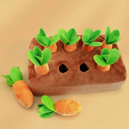 Dog Snuffle Mat Interactive Carrot Plush Toy For Pet Training
