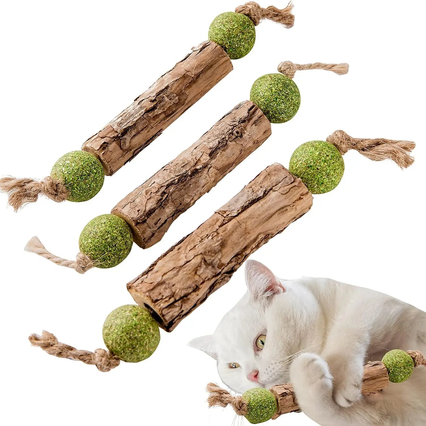 Natural Catnip Teeth Cleaning Stick For Cats - Matatabi Chew Toy