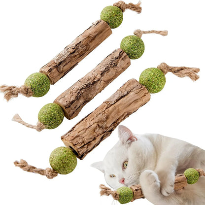 Natural Catnip Teeth Cleaning Stick For Cats - Matatabi Chew Toy