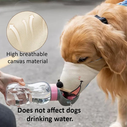 Dog Muzzle for Small to Large Dogs - Adjustable Anti Barking Cloth