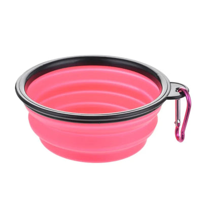 Portable Pet Food Bowl - Collapsible Silicone Travel Bowl for Dogs and Cats