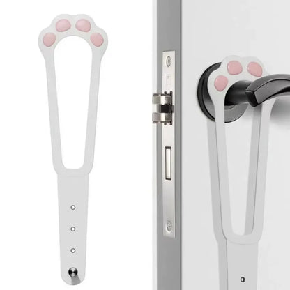 Adjustable Dog Door Latch - Pet Gate Lock Strap Keeps Dogs Out