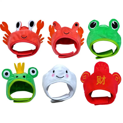 Cute Pet Hat Costume For Dogs - Crab Frog Christmas Dress Up