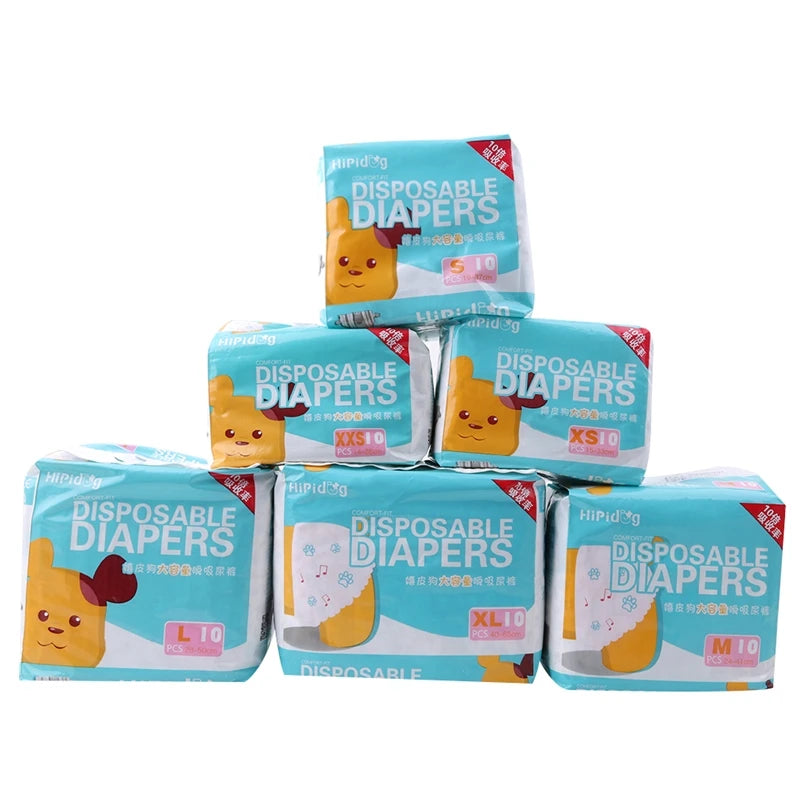 Super Absorption Dog Diapers For Female Dogs - Disposable Pet Nappies