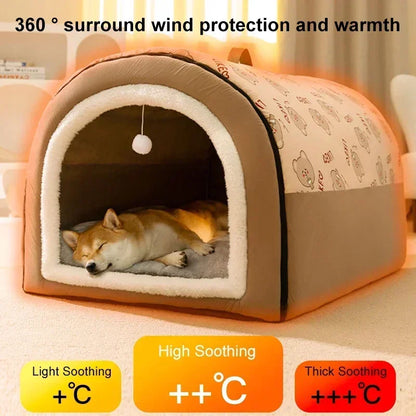 Removable Pet Dog Bed Cozy Nest For Small Medium Dogs Winter Warm