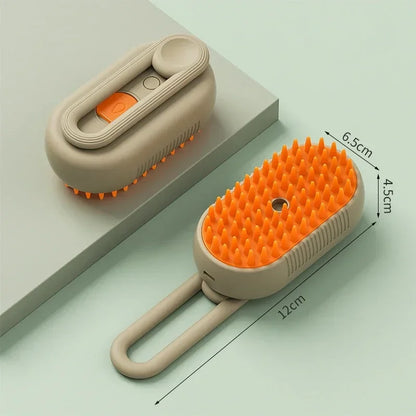 Cat Dog Pet Spray Massage Brush 3 In 1 Steam Grooming Comb