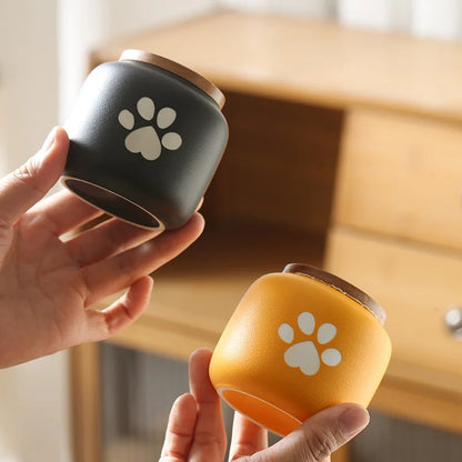 Ceramic Pet Urn Moisture-Proof Ash Box For Cats Dogs Birds