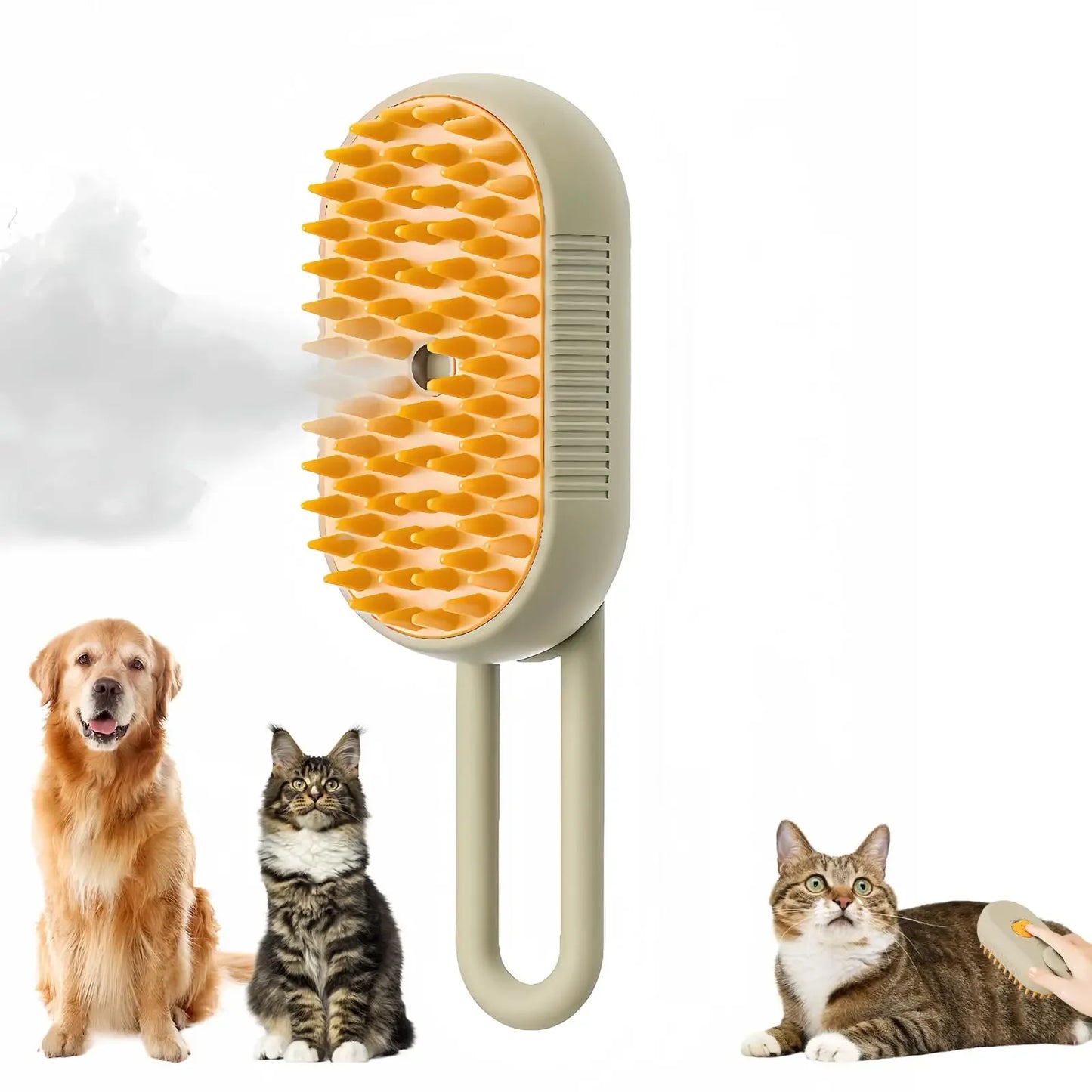 Cat Dog Pet Spray Massage Brush 3 In 1 Steam Grooming Comb