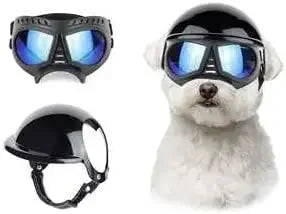 Dog Helmet Sunglasses For Small Medium Dogs UV Protection Outdoor