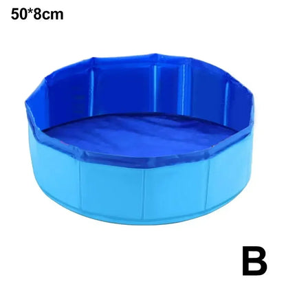 Foldable Cat Pool Toy Water Bath Tub For Dogs Cats Summer Cleaning