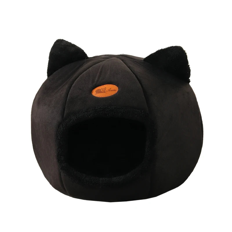 Winter Cat Bed Cozy Cave Nest For Small Dogs And Cats