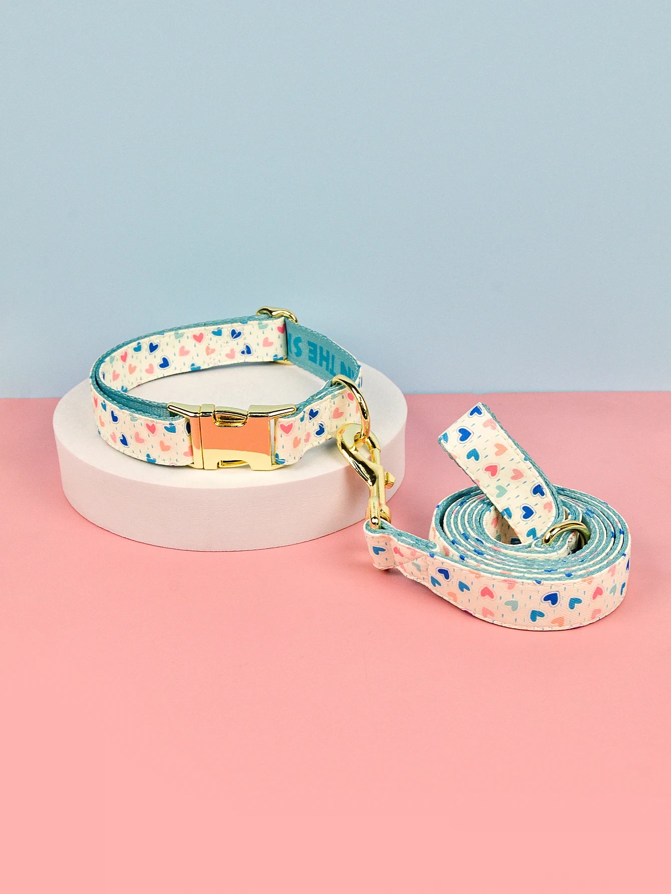Luxury Colorful Dog Collar And Leash Set For Small Medium Large Dogs