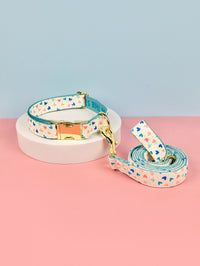 WhiteLoveCollarLeash