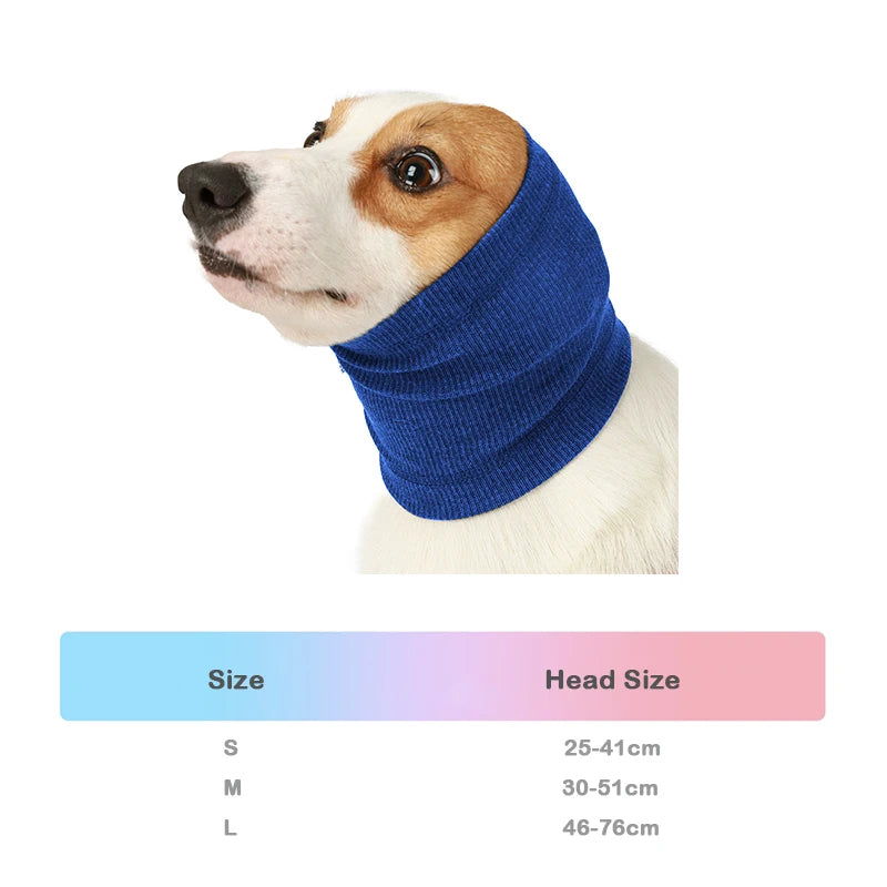 Dog Calming Hood Anti-Anxiety Ear Cover For Small Medium Large Dogs