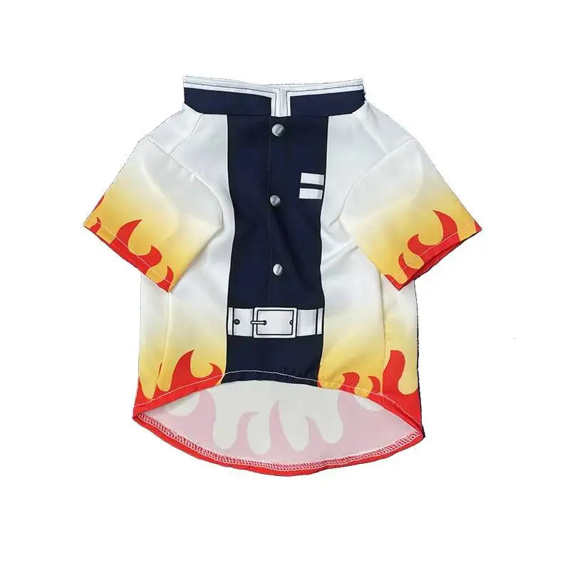 Halloween Pet Cosplay Rengoku Costume For Cats And Dogs