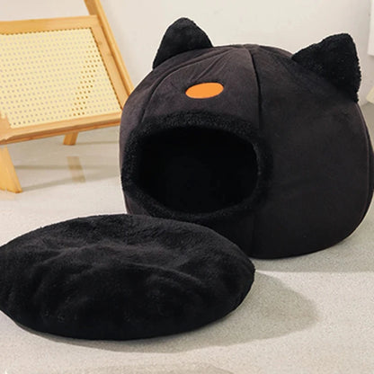 Winter Cat Bed Cozy Cave Nest For Small Dogs And Cats