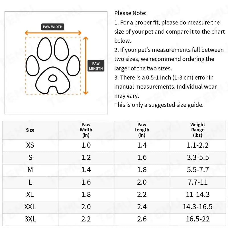 4pcs Water-Resistant Dog Shoes For Small Dogs - Outdoor Protection