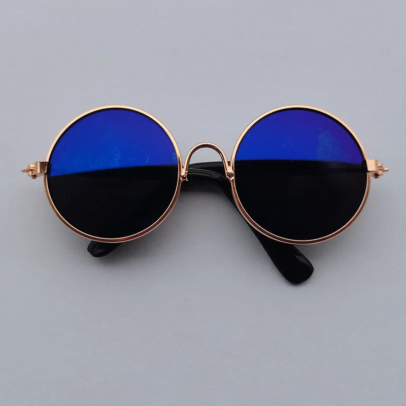 Vintage Round Cat Sunglasses For Small Dogs And Cats Photo Props