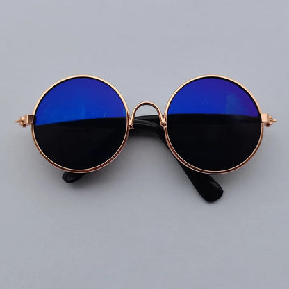 Vintage Round Cat Sunglasses For Small Dogs And Cats Photo Props
