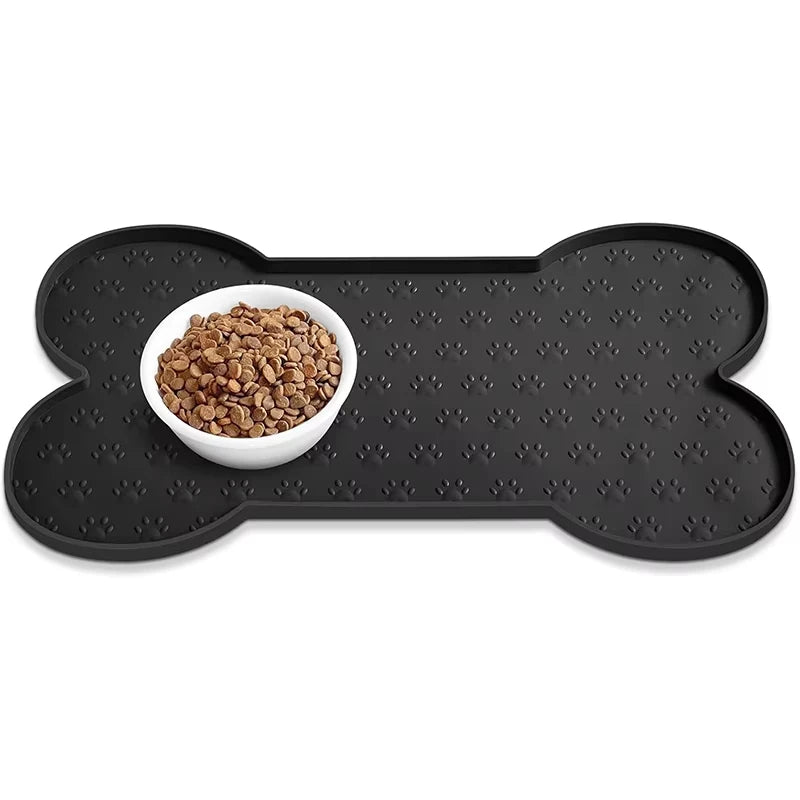 Dog Food Mat Anti-Slip Silicone Pet Placemat Waterproof Feeder