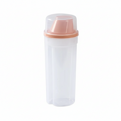 Dog Food Storage Container with Scale - Transparent Pet Food Dispenser