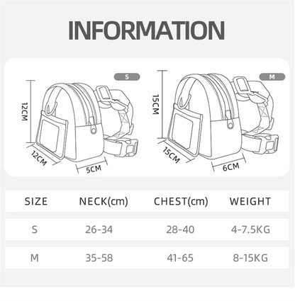 Waterproof Pet Backpack For Dogs With Harness - Outdoor Travel