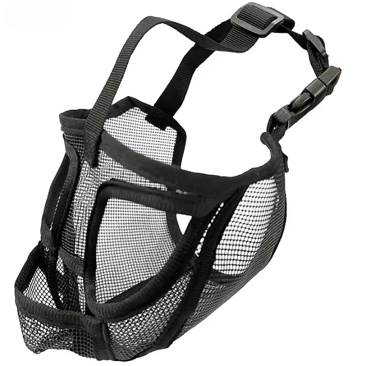 Bulldog Mask Anti-Biting Breathable Adjustable Dog Muzzle