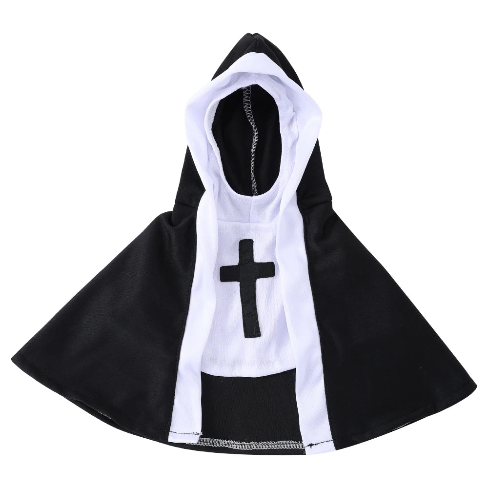 Halloween Dog Costume Cute Nun Cosplay Outfit For Small Large Dogs