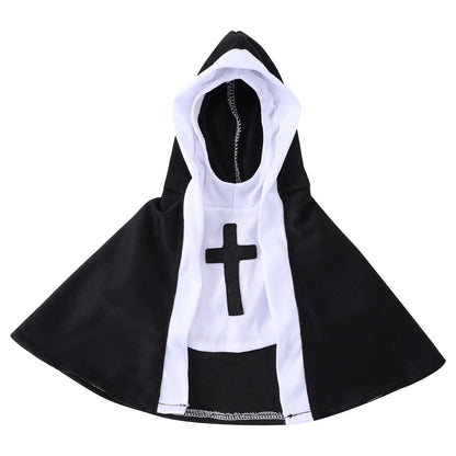 Halloween Dog Costume Cute Nun Cosplay Outfit For Small Large Dogs