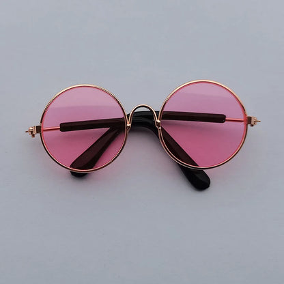 Vintage Round Cat Sunglasses For Small Dogs And Cats Photo Props