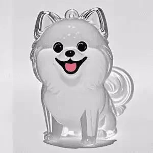 Pet Memorial Keychain - Dog Hair Storage Pendant With Resin Capsule