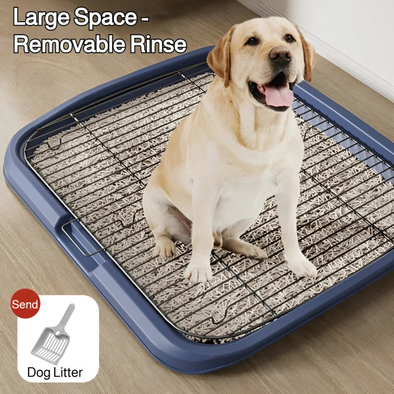 Large Dog Toilet Training Equipment - Stainless Steel Poop Collector