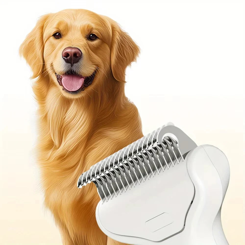 Stainless Steel Dog Hair Removal Brush - Professional Pet Grooming Tool