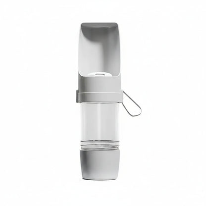 Portable Dog Water Bottle With Food Storage For Travel Pets