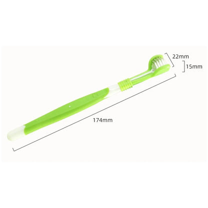 3-Sided Pet Toothbrush For Dogs And Cats - Tartar Removal Dental Care