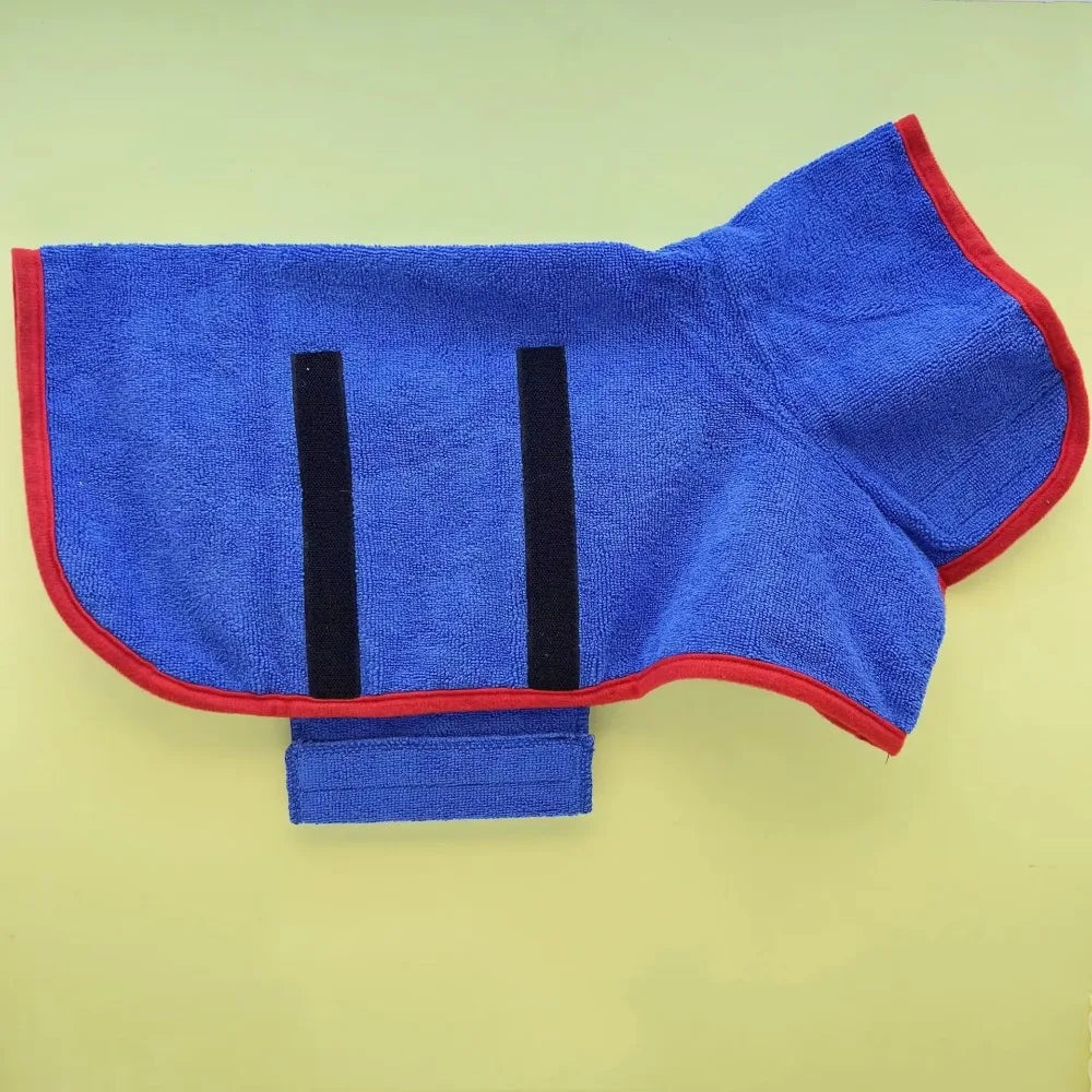 Premium Dog Bathrobe Absorbent Quick Drying Bath Towel For All Sizes