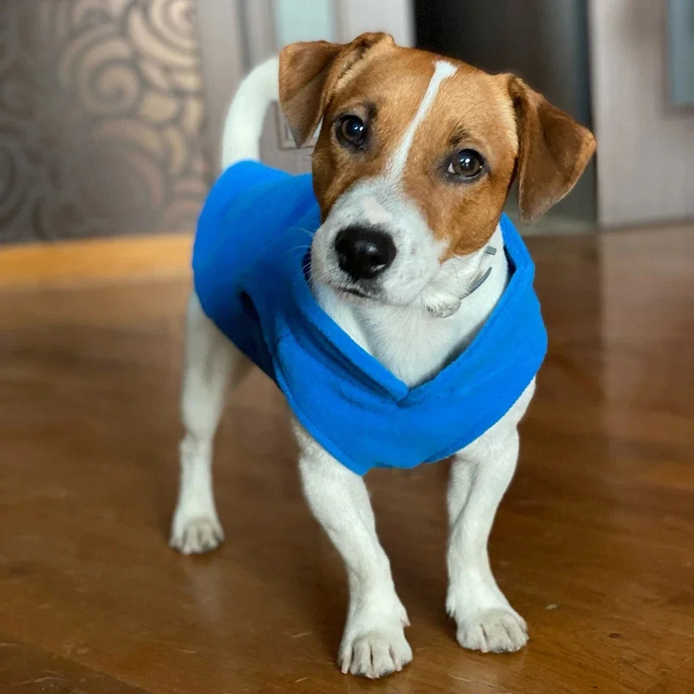 Warm Fleece Dog Jacket Vest With D-Ring For Small Dogs And Cats