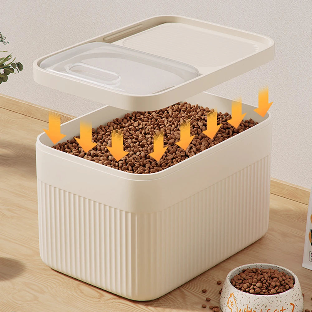 Dog Food Storage Container - Large Capacity Pet Food Bin 5/10/15L