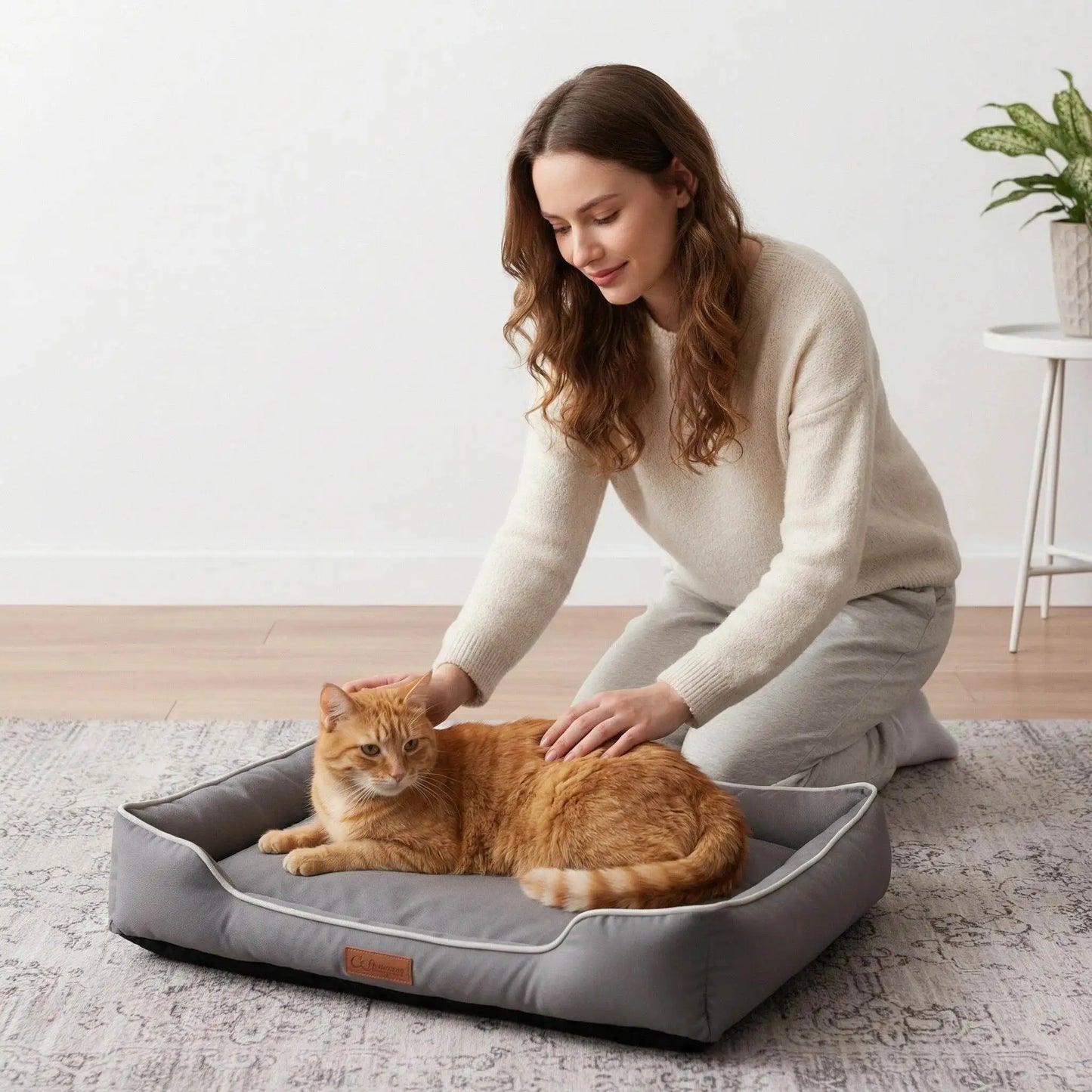 Waterproof Dog Bed Oxford Fabric Square Pet Mat All Seasons