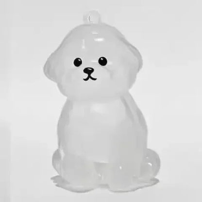 Pet Memorial Keychain - Dog Hair Storage Pendant With Resin Capsule