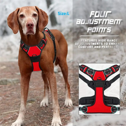 Dog Harness Vest Set With Collar And Leash For All Size Dogs