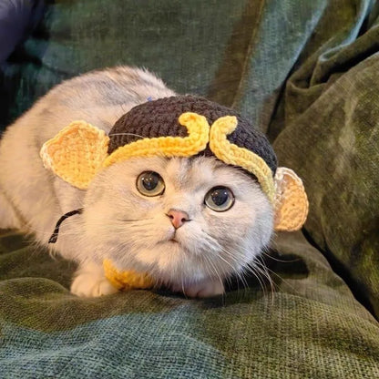 Cute Cat Hat Funny Pet Party Cosplay Knitted Headwear Accessories