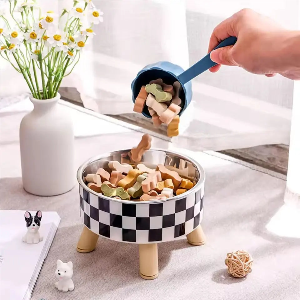 Stainless Steel Elevated Pet Bowls For Cats And Dogs