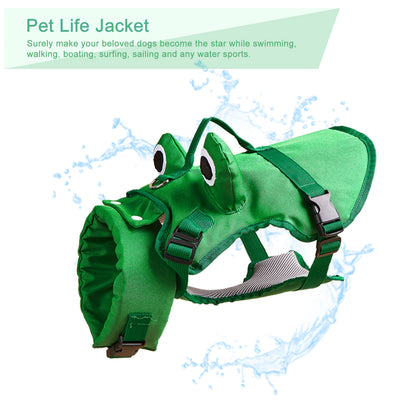 Dog Life Jacket with Adjustable Fit for Swimming and Water Safety