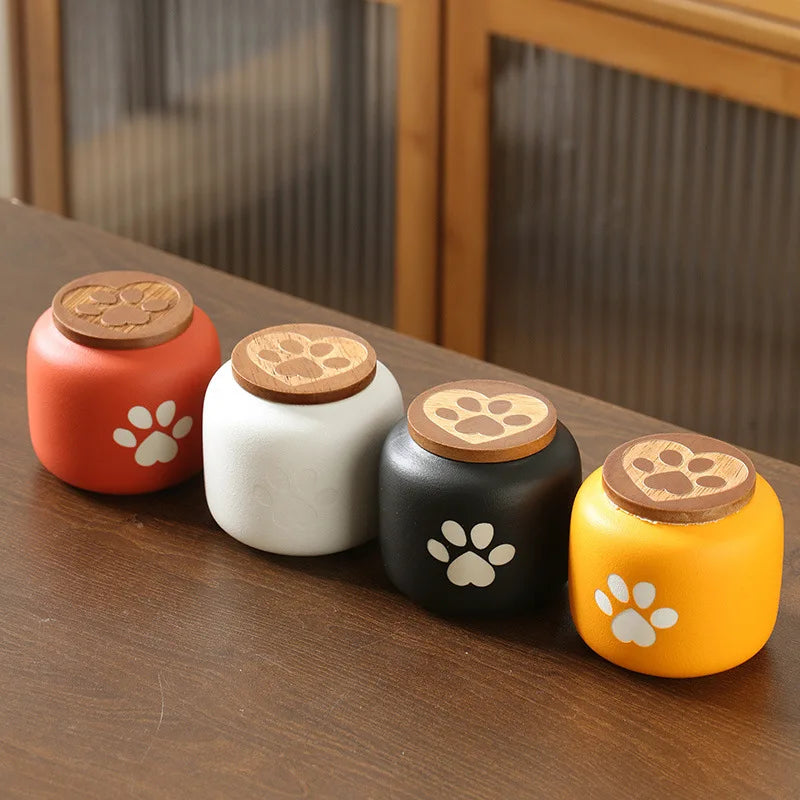 Ceramic Pet Urn Moisture-Proof Ash Box For Cats Dogs Birds