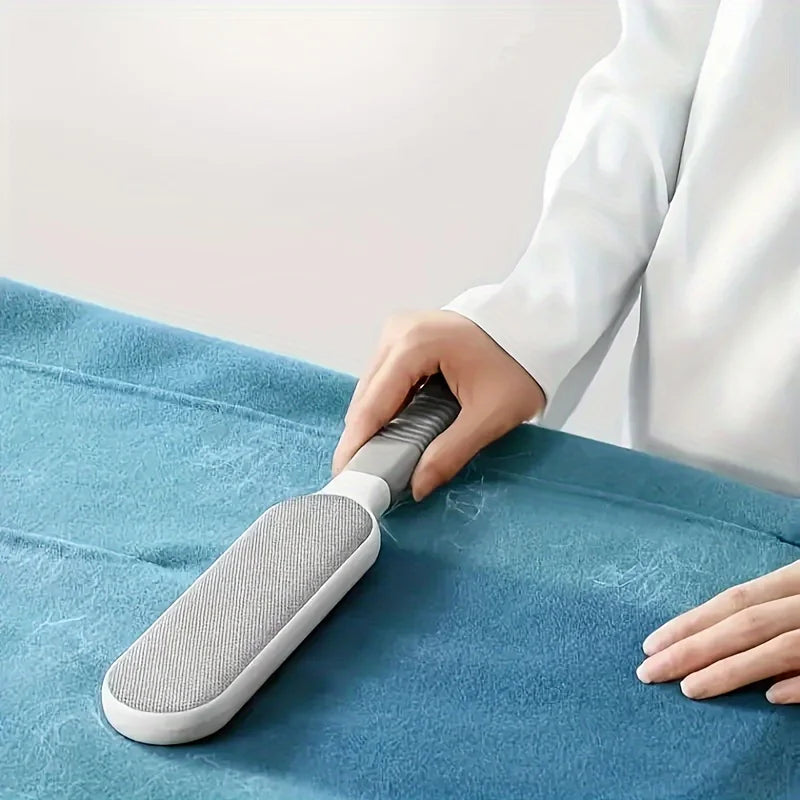 Double-Sided Pet Hair Remover Manual Electrostatic Lint Brush