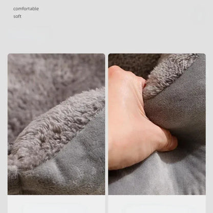 Winter Cat Bed Dog Mat - Soft Plush Pet Cushion for Cats & Dogs